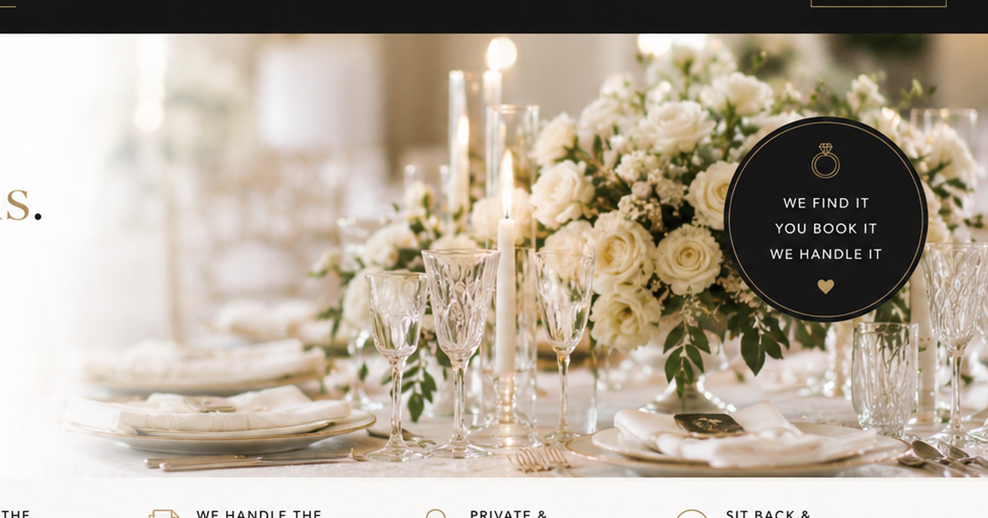 Elegant wedding table
